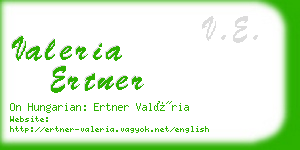 valeria ertner business card